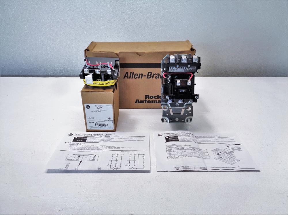 Allen Bradley NEMA Size 1 Contactor 500F-BOD930 w/ Overload Relay 592-EUTB